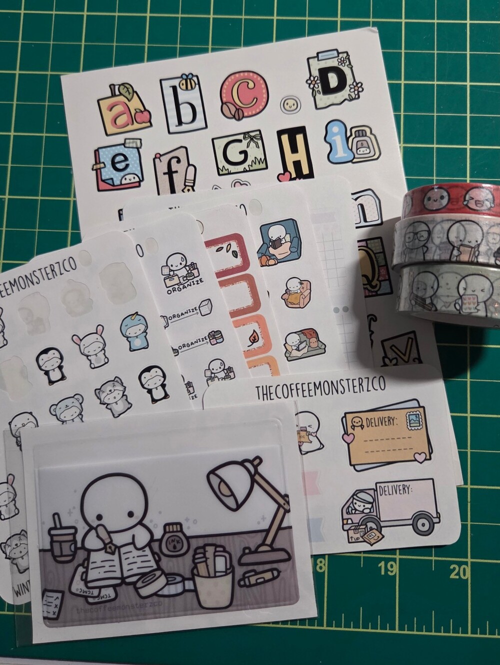 Thecoffeemonsterzco Washi And Sticker Bundle